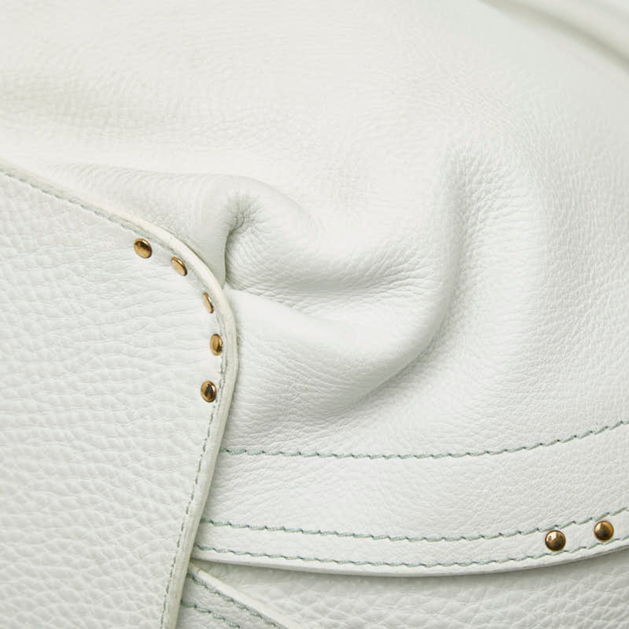Celine Celine tote bag, white leather, women's. Size ONE SIZE - 4 Thumbnail