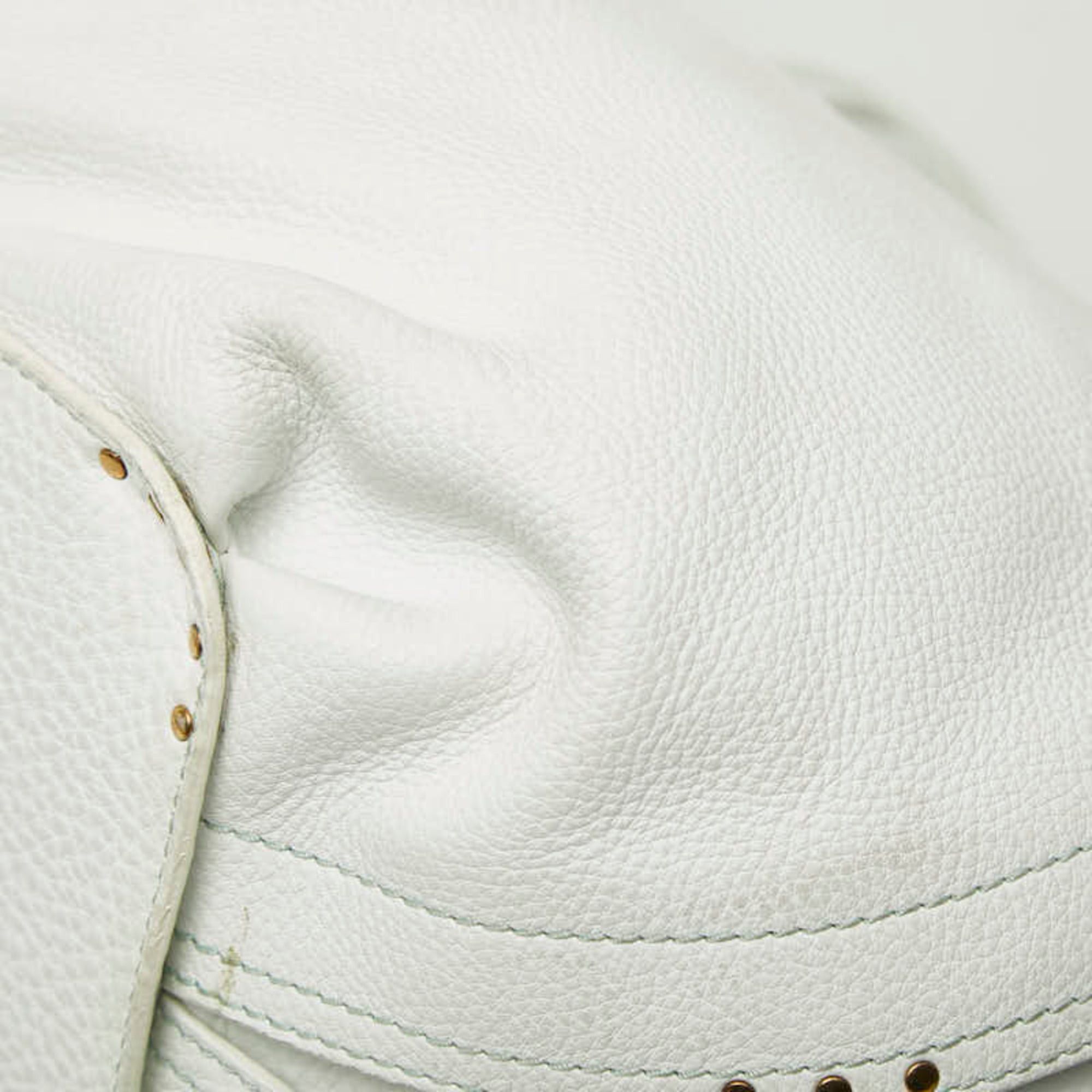 Celine Celine tote bag, white leather, women's. Size ONE SIZE - 6 Thumbnail