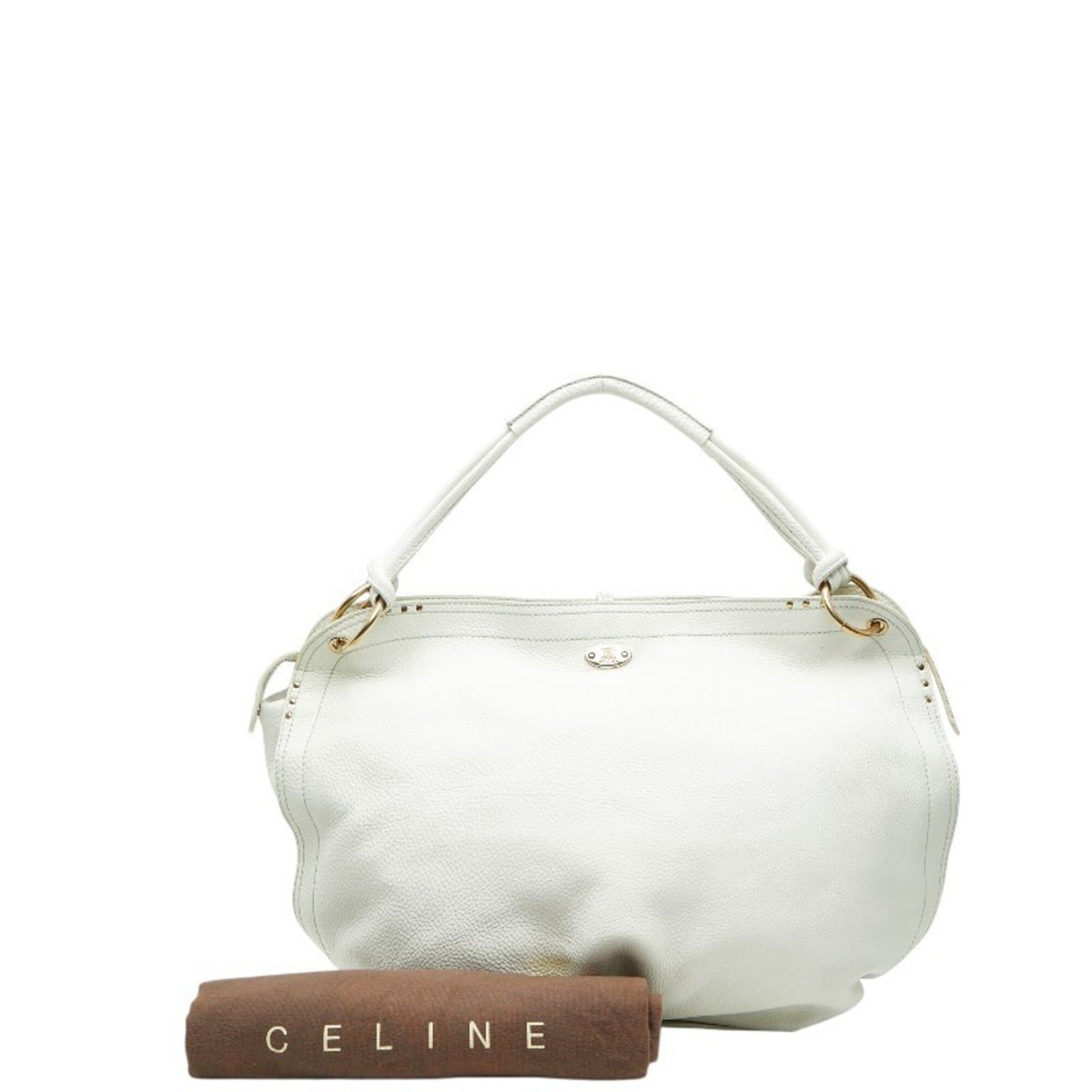 Celine Celine tote bag, white leather, women's. Size ONE SIZE - 14 Thumbnail