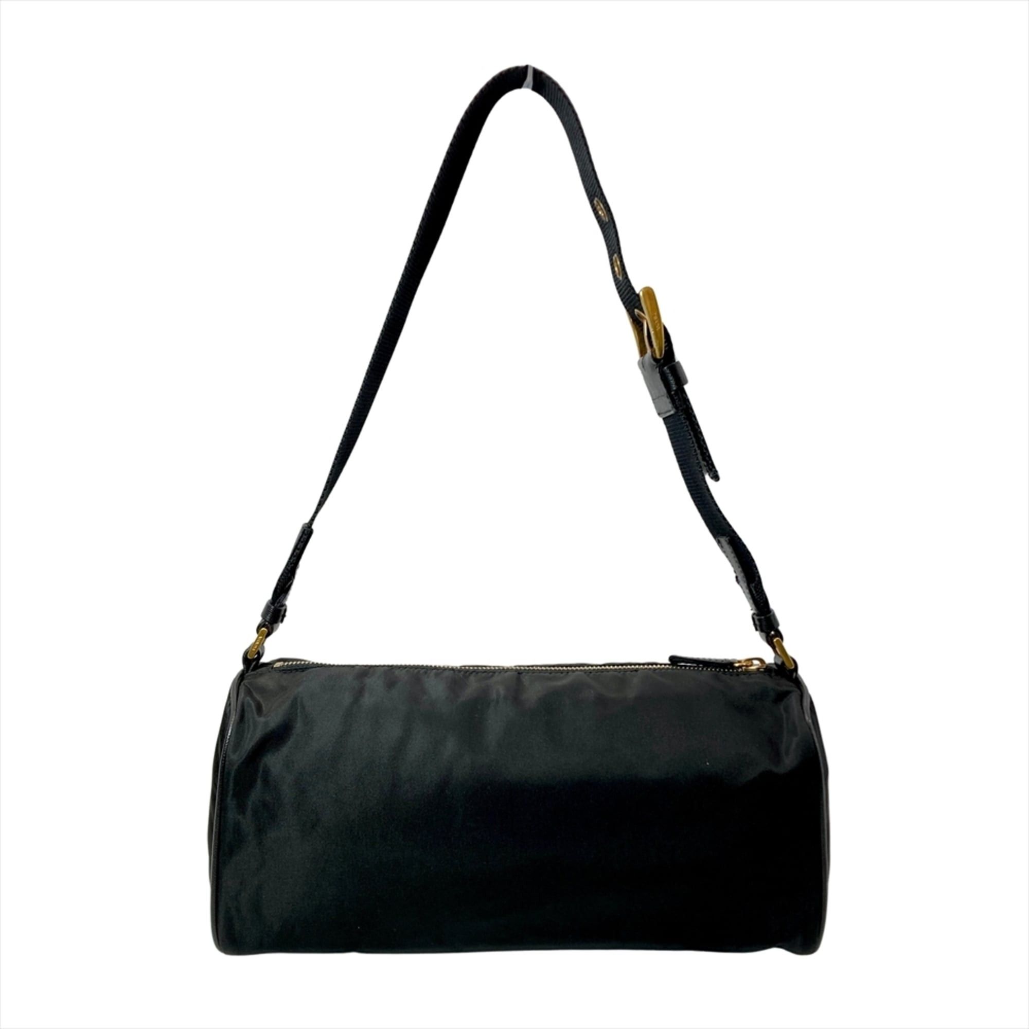 Prada Prada Logo Shoulder Bag, Nylon, Black, One-Shoulder Size ONE SIZE - 2 Thumbnail