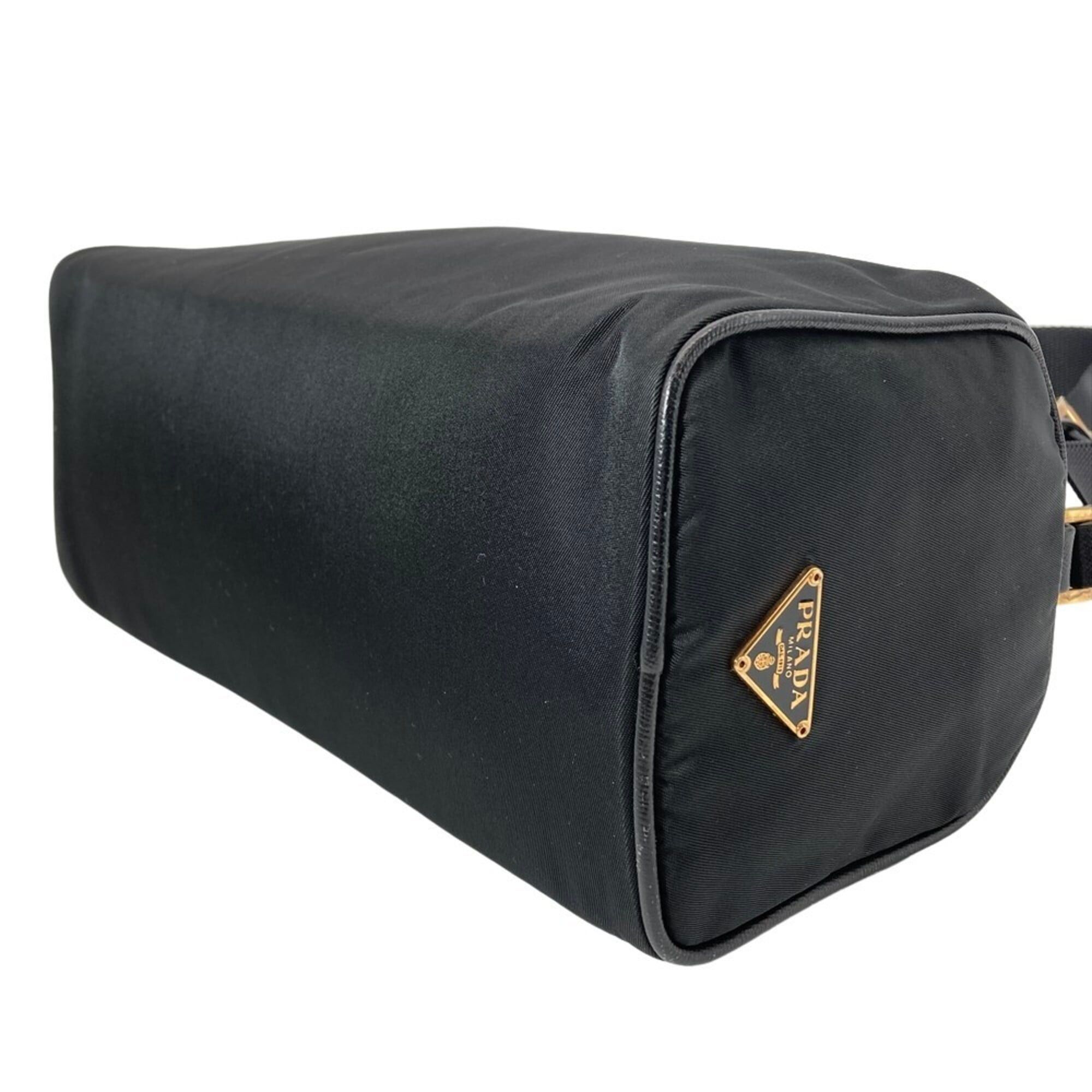 Prada Prada Logo Shoulder Bag, Nylon, Black, One-Shoulder Size ONE SIZE - 3 Thumbnail