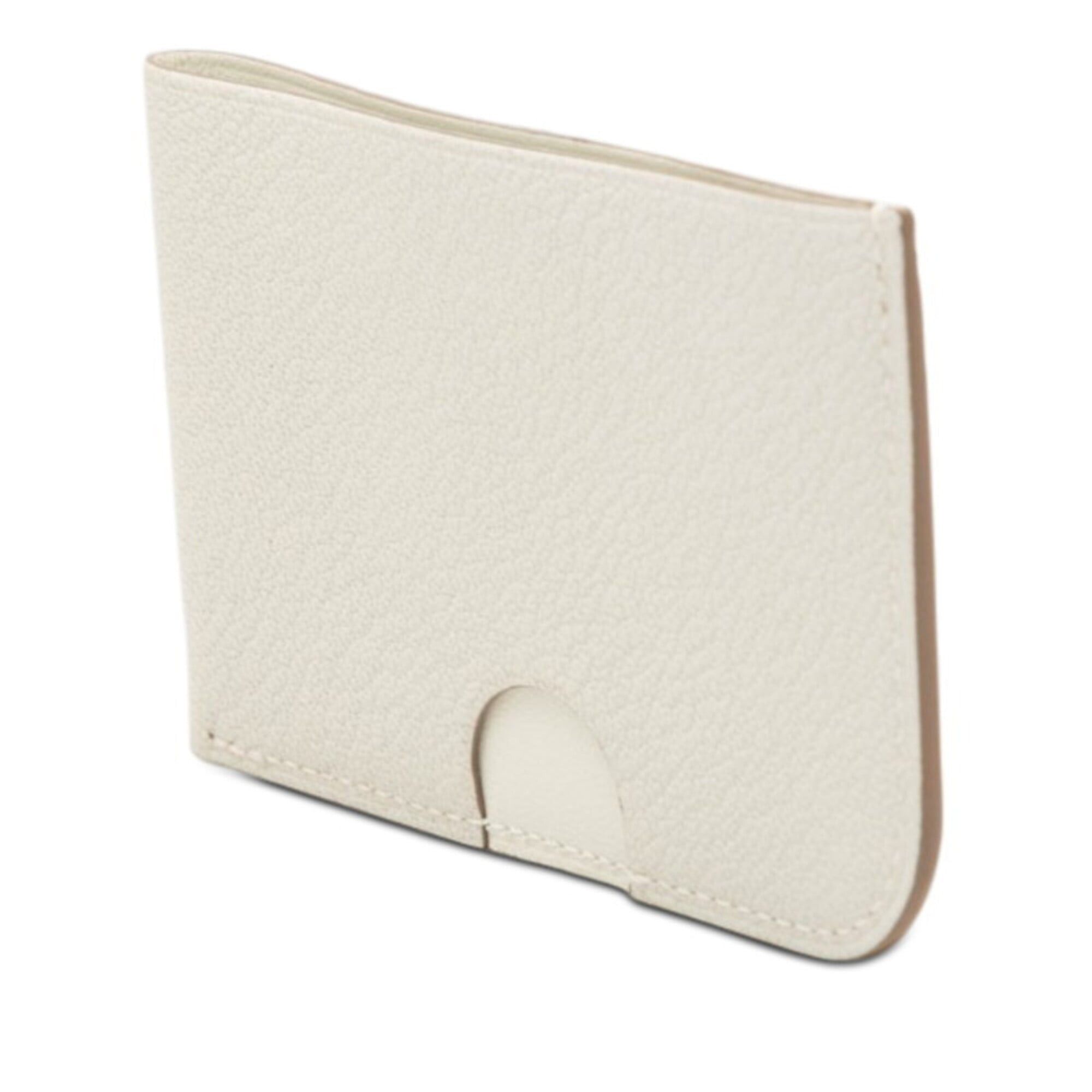 Hermes Hermes Poisson Business Card Holder/Card Case/Pass Case Mushroom Limoncello Blue Zephyr Chevre Mysore Women's HERMES Size ONE SIZE - 2 Thumbnail