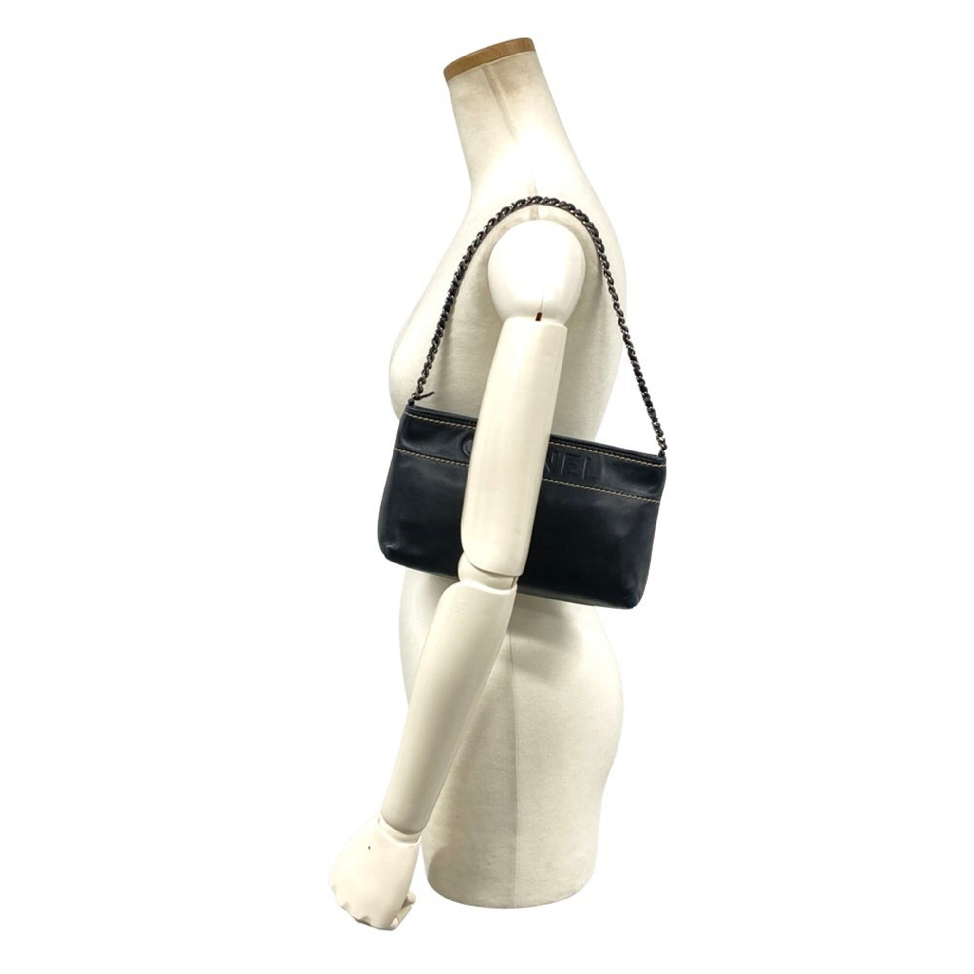 Chanel Chanel Chain Shoulder Bag, Black Size ONE SIZE - 8 Thumbnail