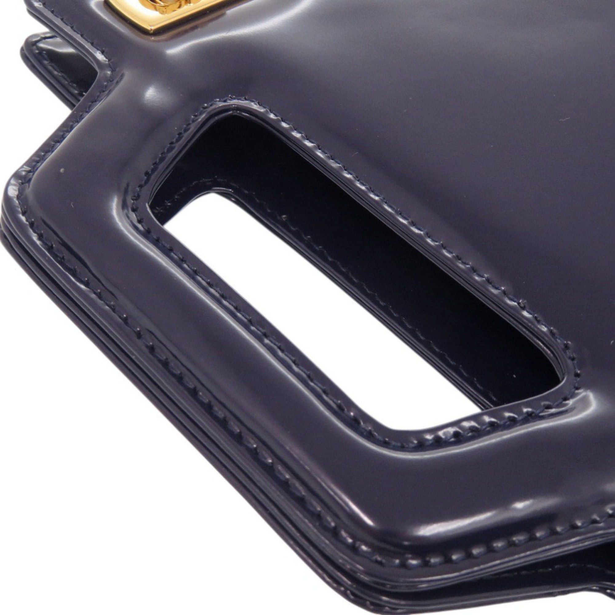 Salvatore Ferragamo Unused Salvatore Ferragamo Wanda Mini 2WAY Gancini 213485 Calf Leather Blue Handbag 1389Salvatore Size ONE SIZE - 7 Thumbnail