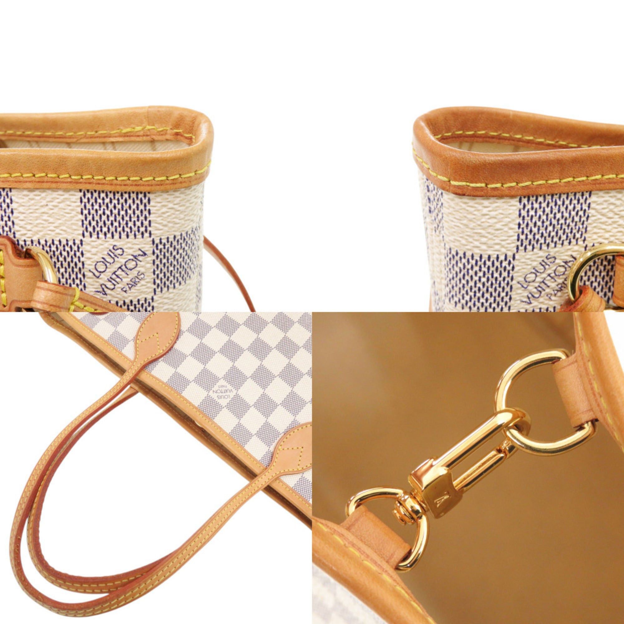 Louis Vuitton Louis Vuitton Neverfull PM Damier Azur N51110 Tote Bag LV 1249 LOUIS VUITTON Size ONE SIZE - 7 Thumbnail