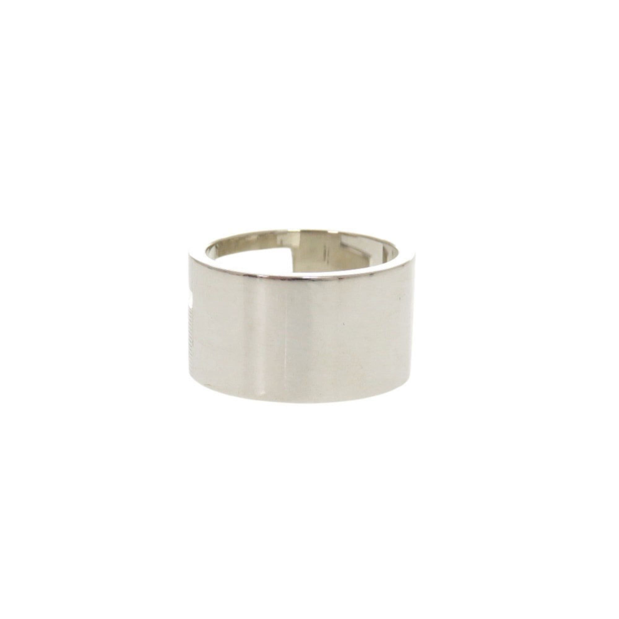Gucci Excellent condition Gucci branded cutout G wide ring, size #16, sterling silver 925. (Item number: 1444GUCCI) Size ONE SIZE - 2 Thumbnail