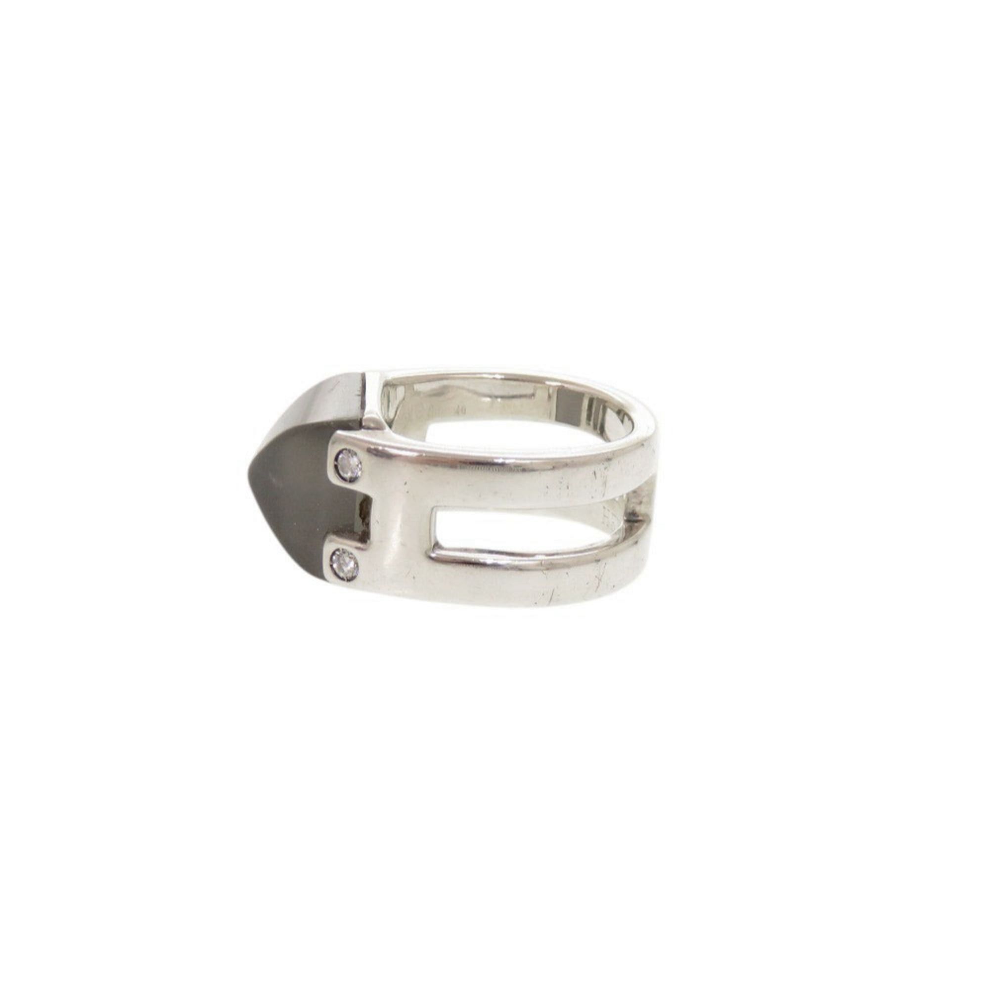 Hermes Hermes Vintage Medor #49 Sterling Silver 925 Moonstone Ring 1549HERMES Size ONE SIZE - 3 Thumbnail