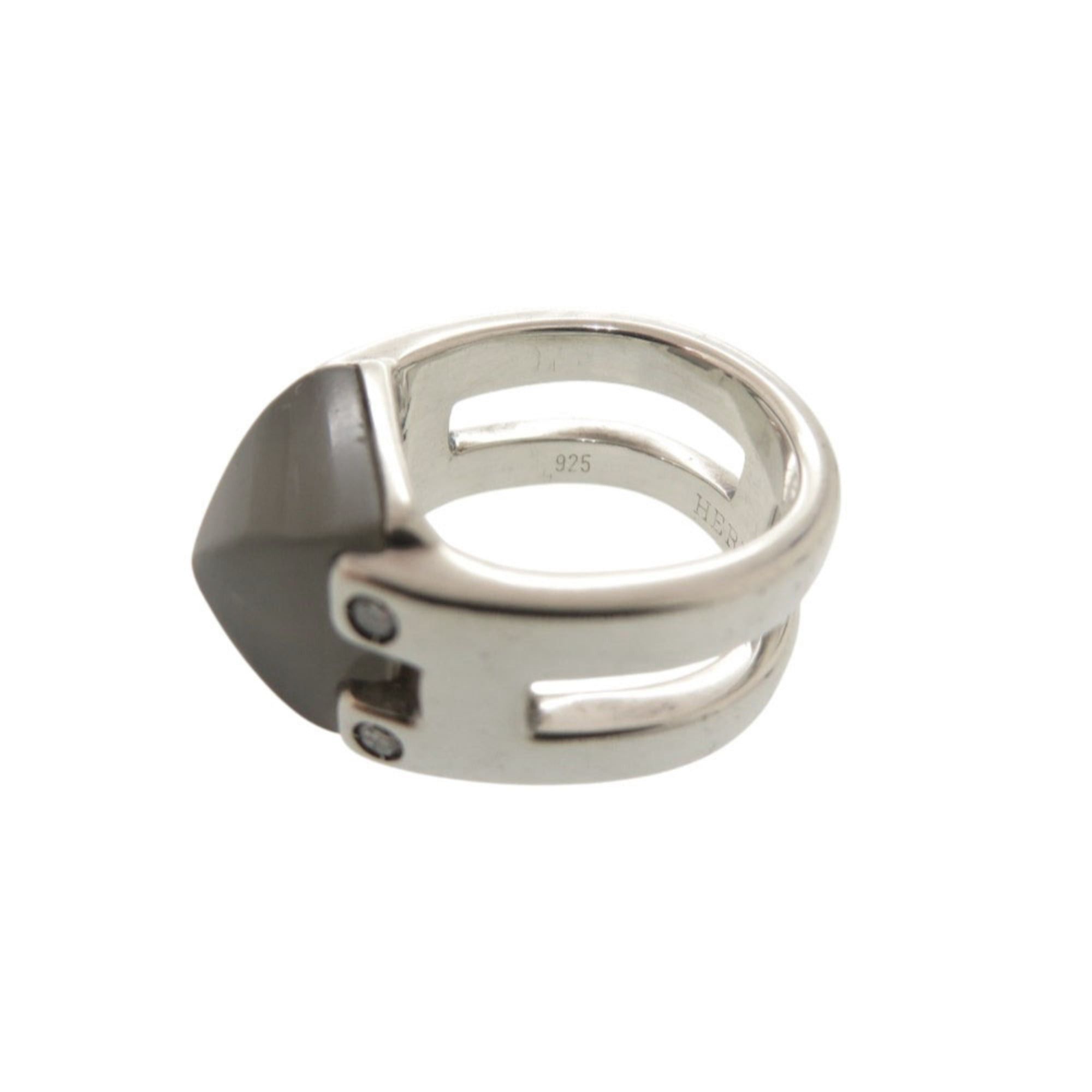 Hermes Hermes Vintage Medor #49 Sterling Silver 925 Moonstone Ring 1549HERMES Size ONE SIZE - 8 Thumbnail