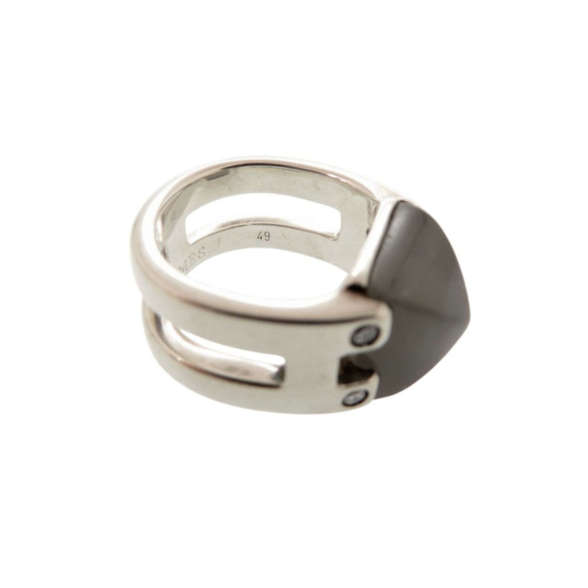 Hermes Hermes Vintage Medor #49 Sterling Silver 925 Moonstone Ring 1549HERMES Size ONE SIZE - 7 Thumbnail