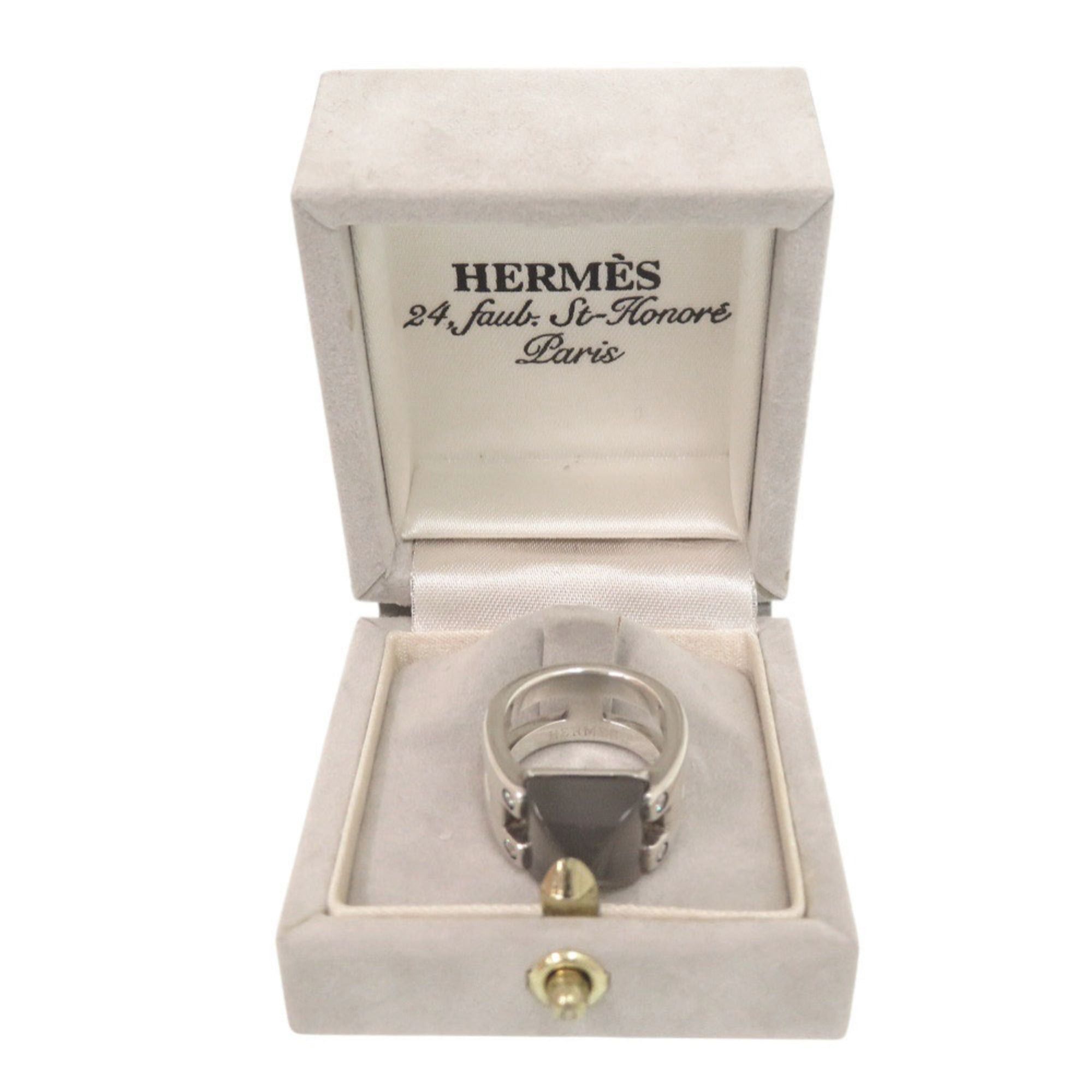 Hermes Hermes Vintage Medor #49 Sterling Silver 925 Moonstone Ring 1549HERMES Size ONE SIZE - 2 Thumbnail