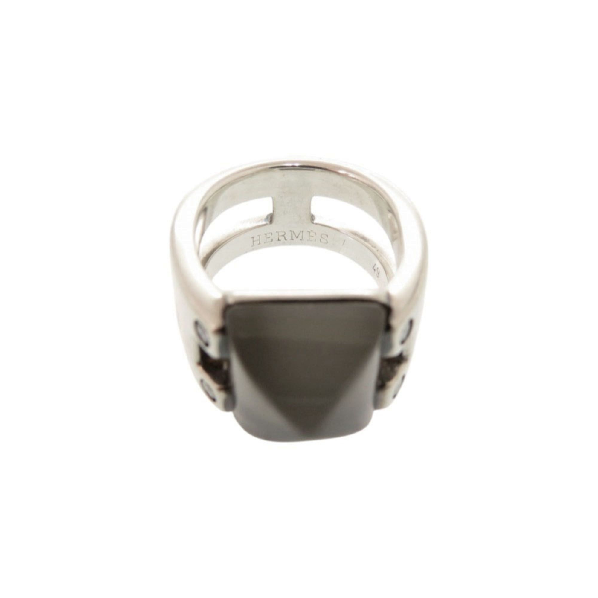 Hermes Hermes Vintage Medor #49 Sterling Silver 925 Moonstone Ring 1549HERMES Size ONE SIZE - 6 Thumbnail