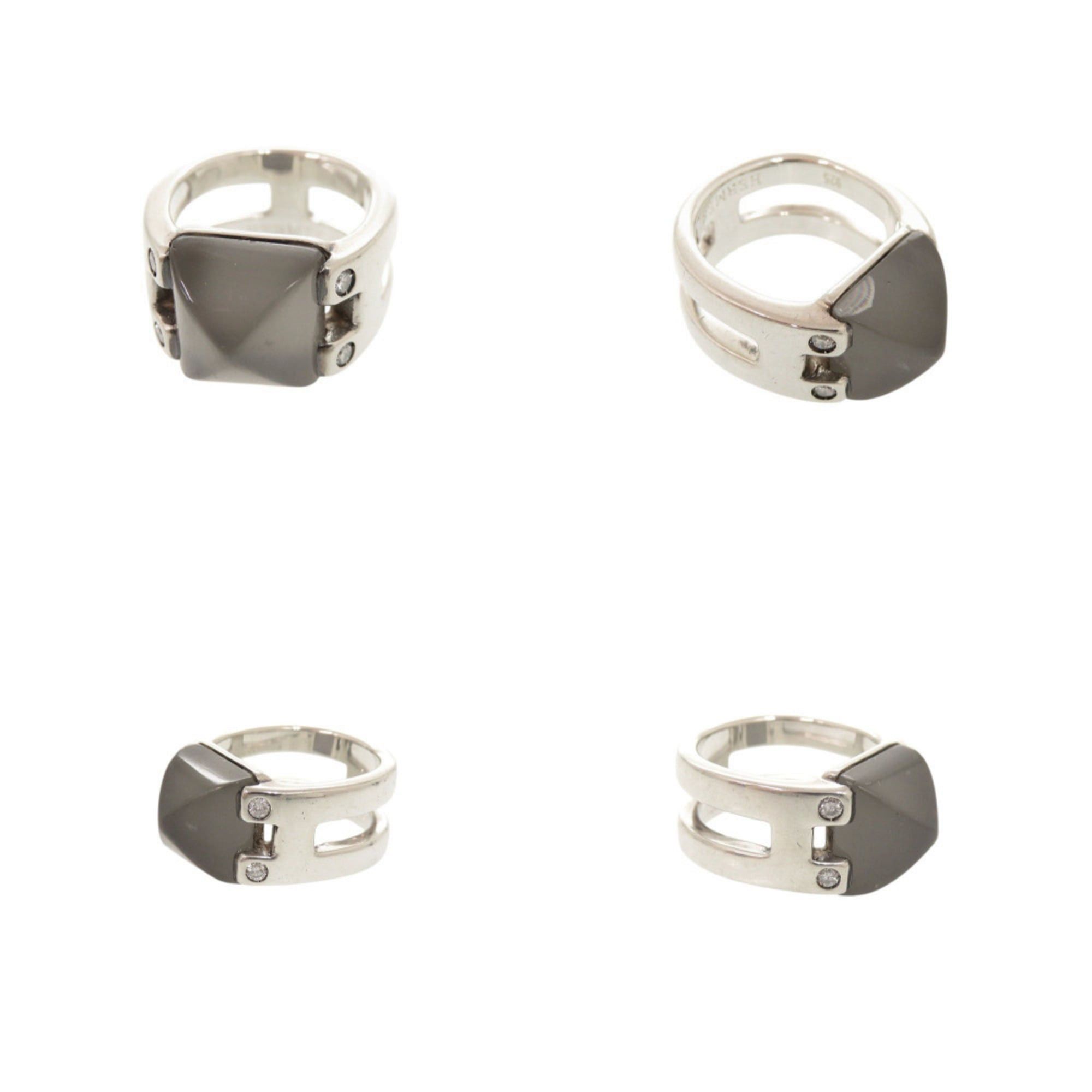 Hermes Hermes Vintage Medor #49 Sterling Silver 925 Moonstone Ring 1549HERMES Size ONE SIZE - 9 Thumbnail