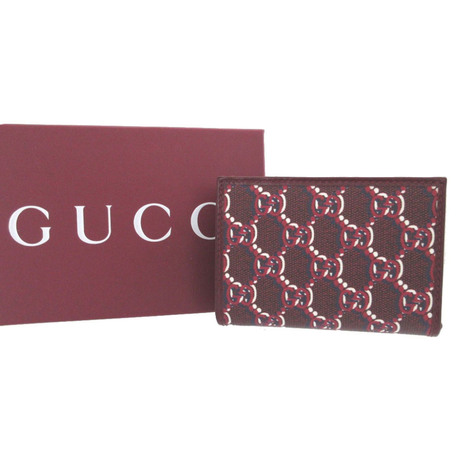 Gucci Unused Gucci GG Shadow 795060 Medium Wallet, Leather, Red, Bi-fold 0645GUCCI Size ONE SIZE - 2 Thumbnail