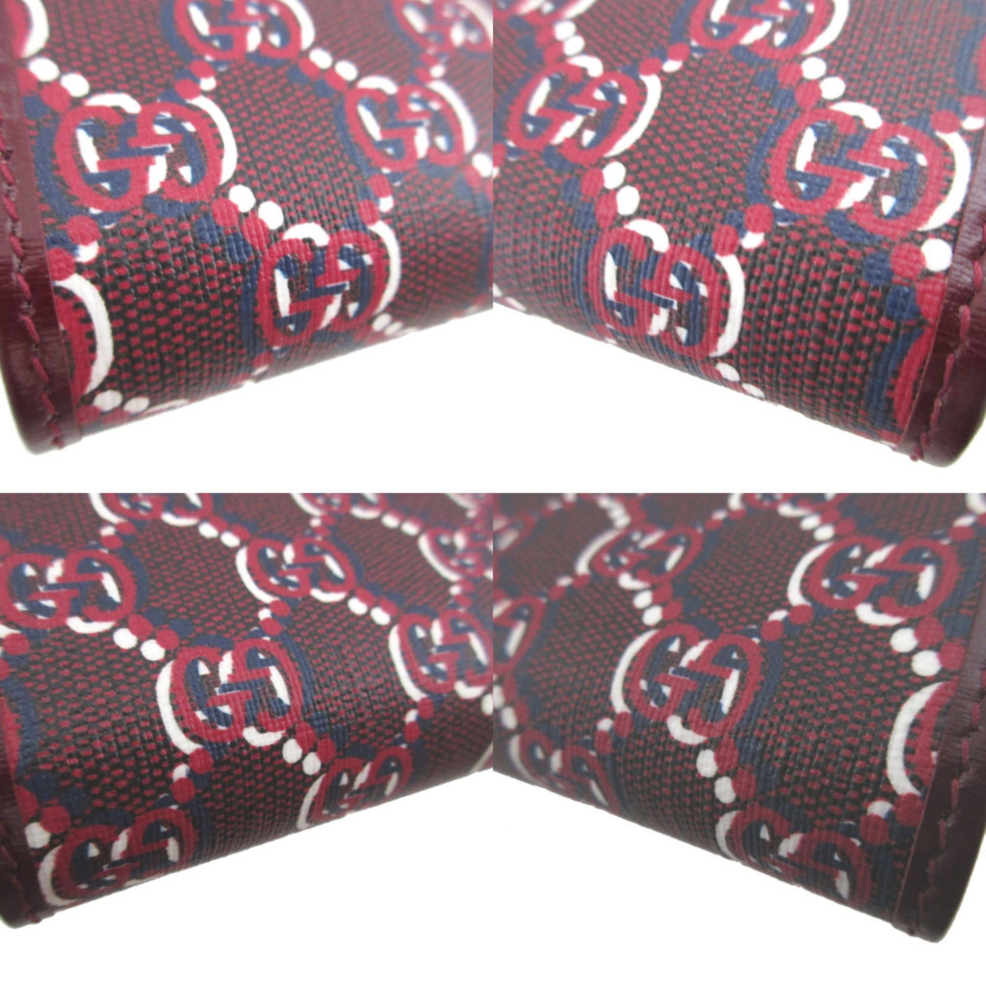 Gucci Unused Gucci GG Shadow 795060 Medium Wallet, Leather, Red, Bi-fold 0645GUCCI Size ONE SIZE - 8 Thumbnail