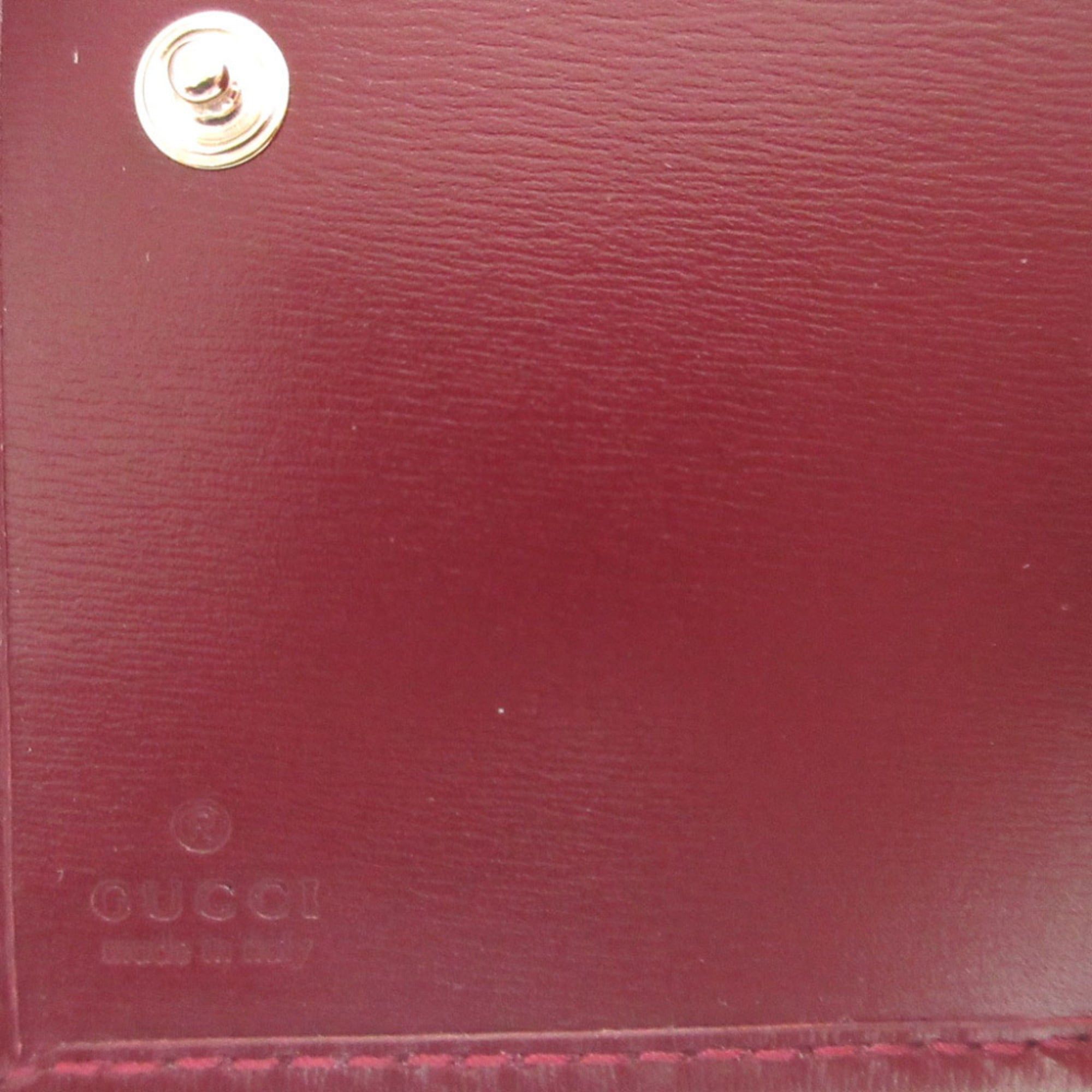 Gucci Unused Gucci GG Shadow 795060 Medium Wallet, Leather, Red, Bi-fold 0645GUCCI Size ONE SIZE - 9 Thumbnail