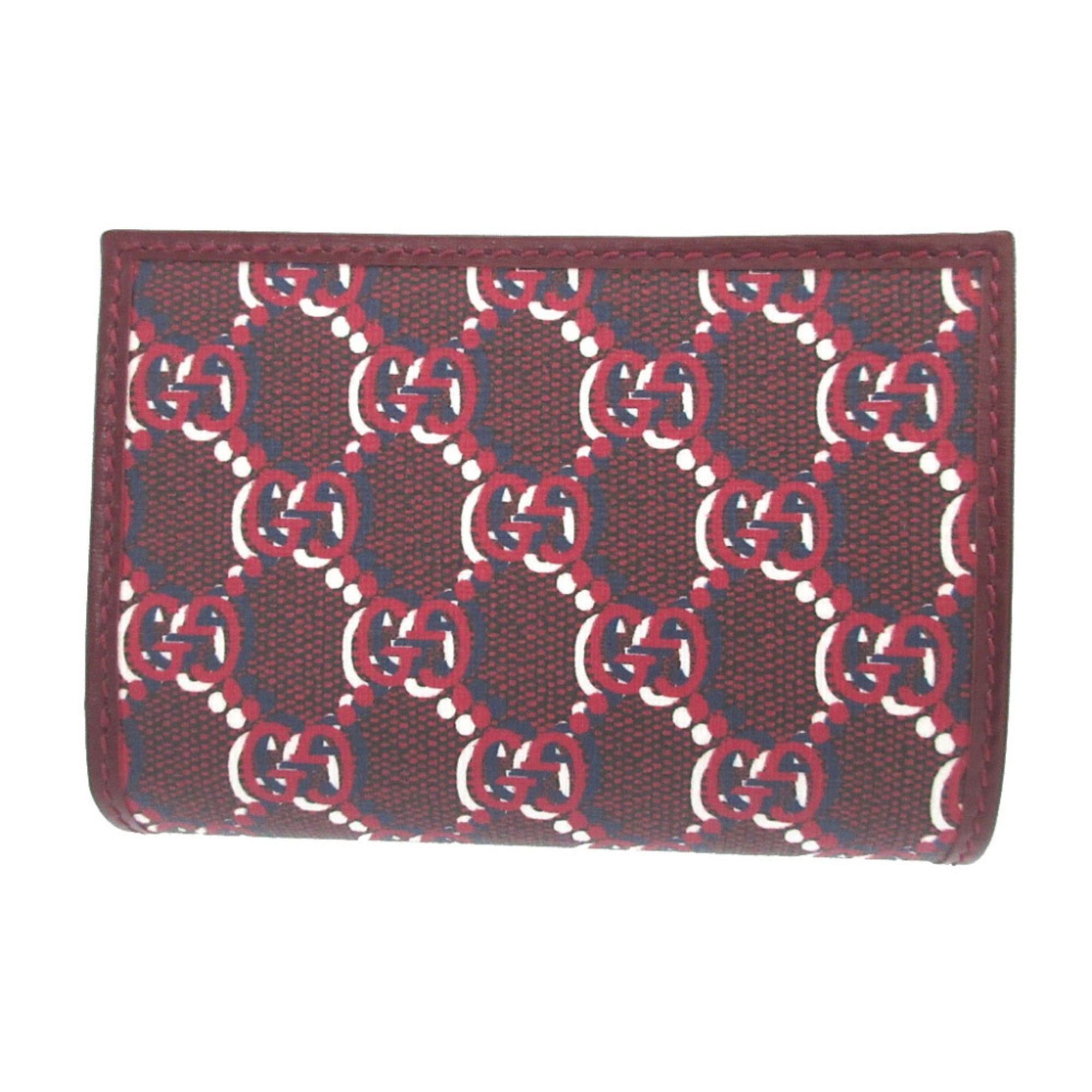 Gucci Unused Gucci GG Shadow 795060 Medium Wallet, Leather, Red, Bi-fold 0645GUCCI Size ONE SIZE - 3 Thumbnail