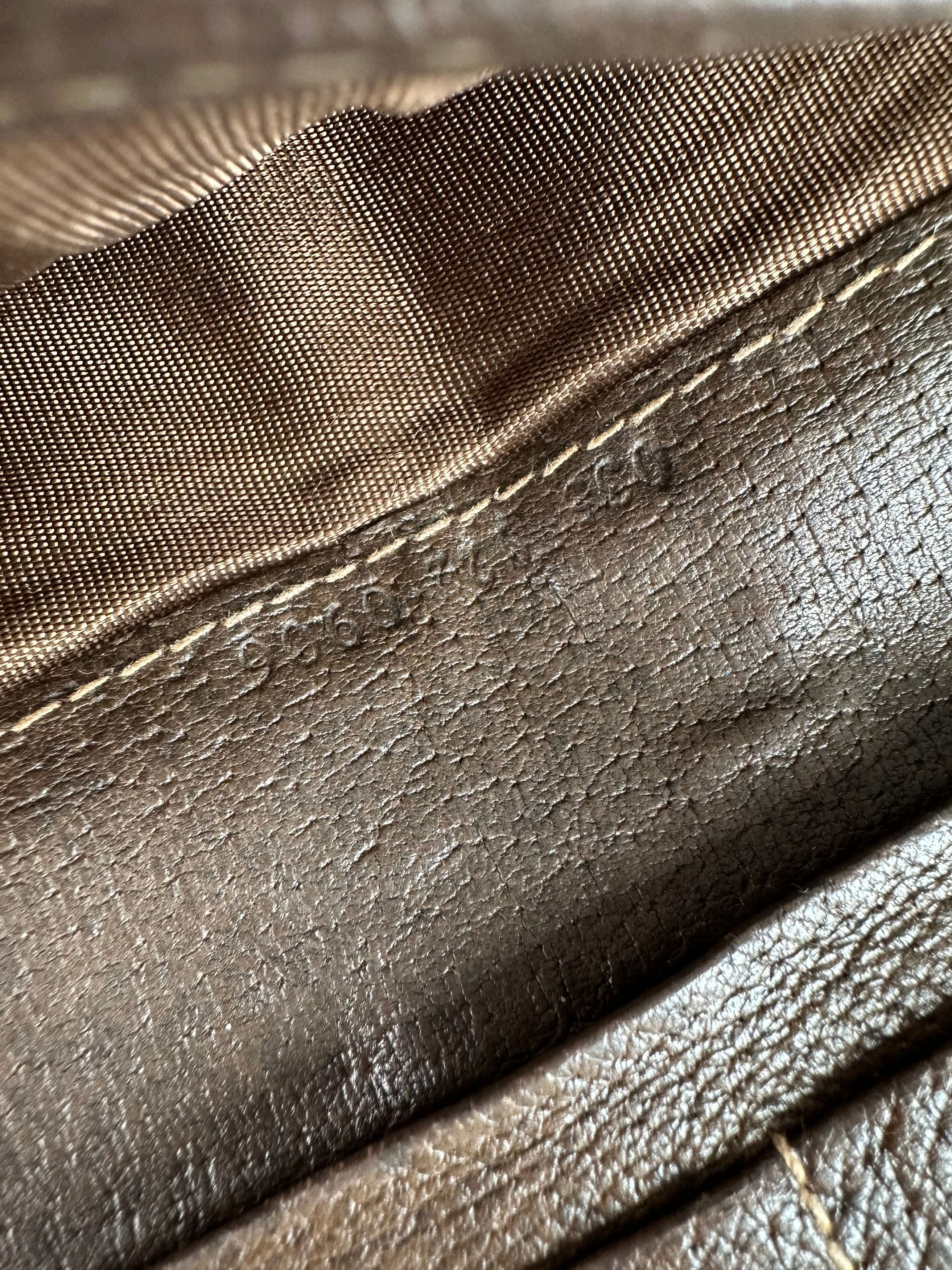 Gucci Vintage Web Stripe Leather Long Wallet Brown Size ONE SIZE - 5 Thumbnail