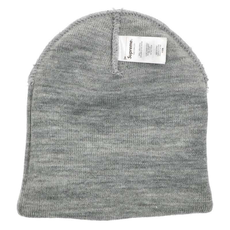 Supreme Supreme 23AW Embroidered Beanie Gray Size ONE Size ONE SIZE - 3 Thumbnail