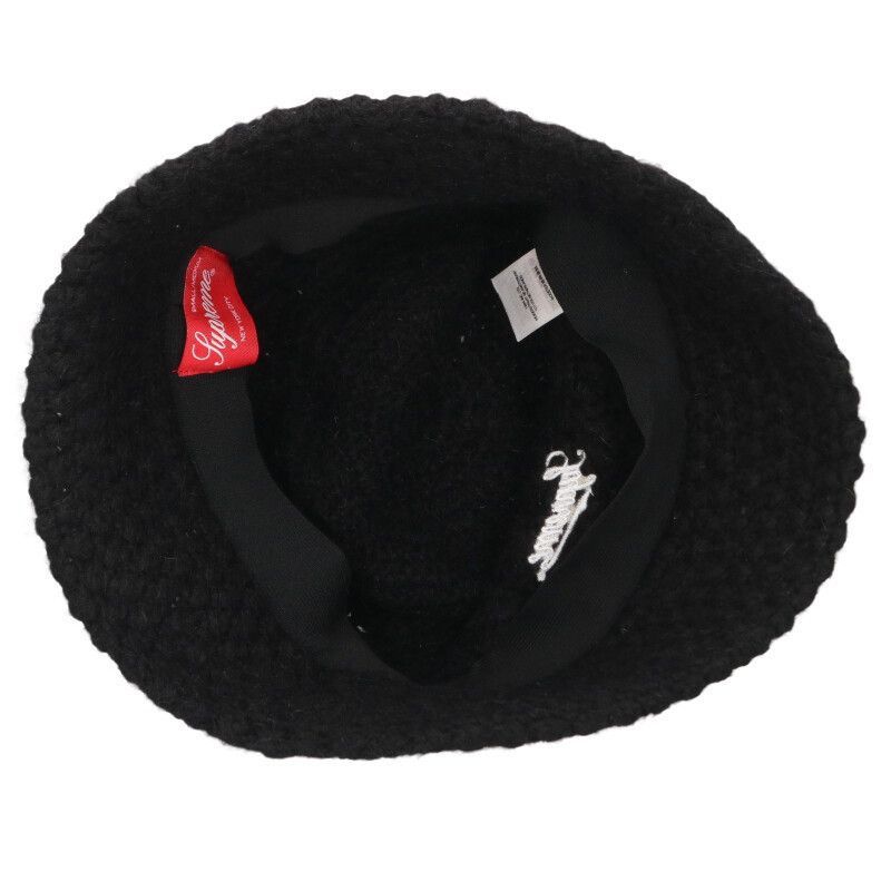 Supreme 22AW Mohair Crochet Crusher Hat Black One Size
