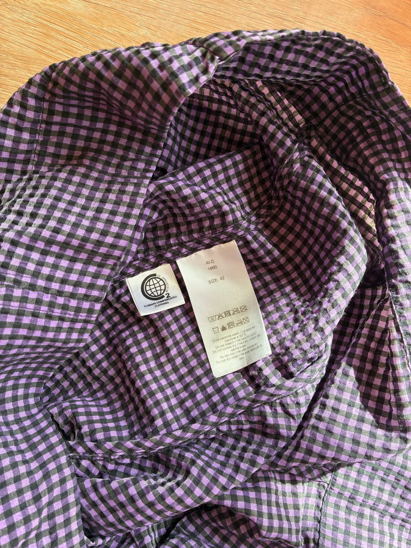 Ganni Ganni Seersucker Check Mini Dress Dress Size M / US 6-8 / IT 42-44 - 3 Thumbnail