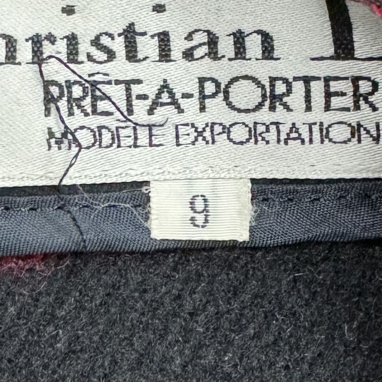 Dior Christian Dior Black Plaid Lining Coat Size M Size M / US 6-8 / IT 42-44 - 3 Thumbnail
