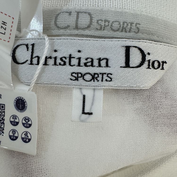 Dior Christian Dior Sports Embroidered Logo Polo Size L Size US L / EU 52-54 / 3 - 3 Thumbnail