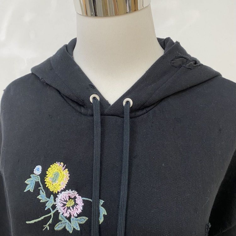 Givenchy Givenchy Floral Distressed Hoodie Size S Size US S / EU 44-46 / 1 - 6 Thumbnail
