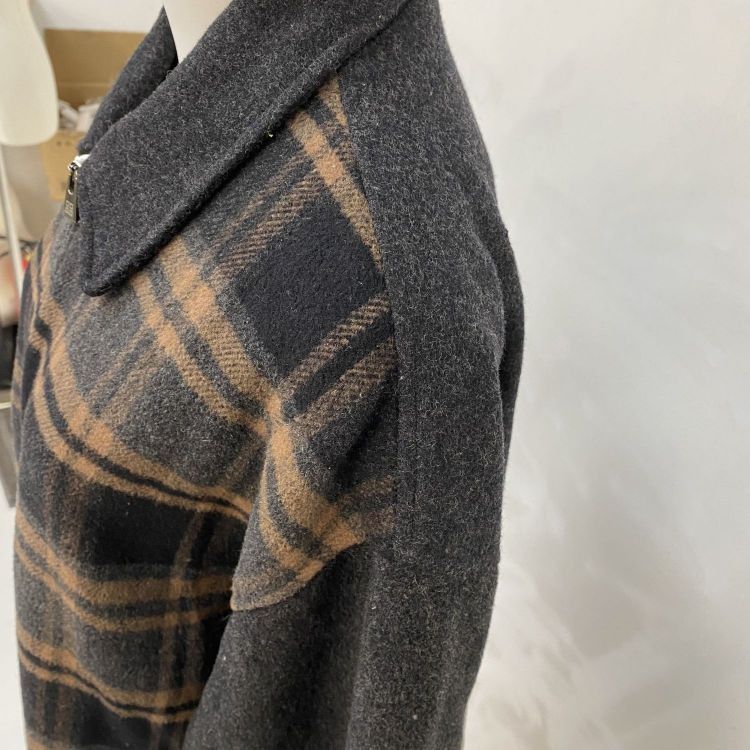Givenchy Givenchy Plaid Wool Zip-Up Jacket Size XXL Size US XXL / EU 58 / 5 - 7 Thumbnail