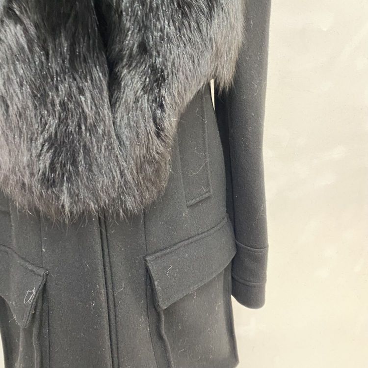 Givenchy Givenchy Fox Fur Trim Wool Coat Size 38 Size S / US 4 / IT 40 - 11 Thumbnail