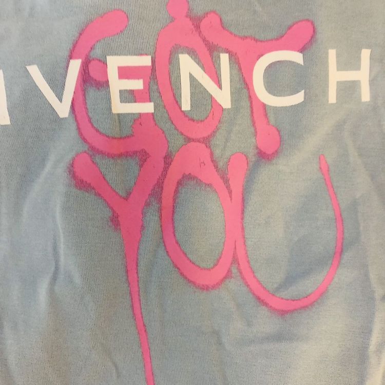 Givenchy Givenchy Logo Graphic T-Shirt Blue Size M Size US M / EU 48-50 / 2 - 6 Thumbnail