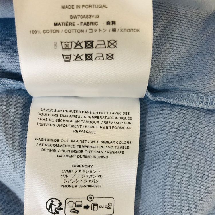 Givenchy Givenchy Logo Graphic T-Shirt Blue Size M Size US M / EU 48-50 / 2 - 4 Thumbnail