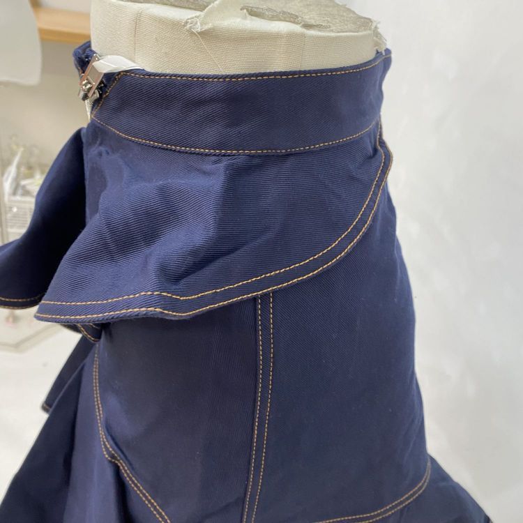 Givenchy Givenchy Navy Ruffled Mini Skirt Size 36 Size 26" / US 2 / IT 38 - 6 Thumbnail