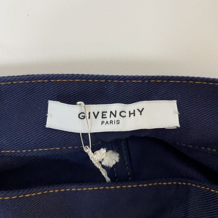 Givenchy Givenchy Navy Ruffled Mini Skirt Size 36 Size 26" / US 2 / IT 38 - 3 Thumbnail