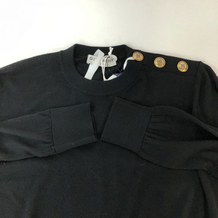 Givenchy Givenchy Gold Button Wool Blend Sweater Size S Size S / US 4 / IT 40 - 8 Thumbnail