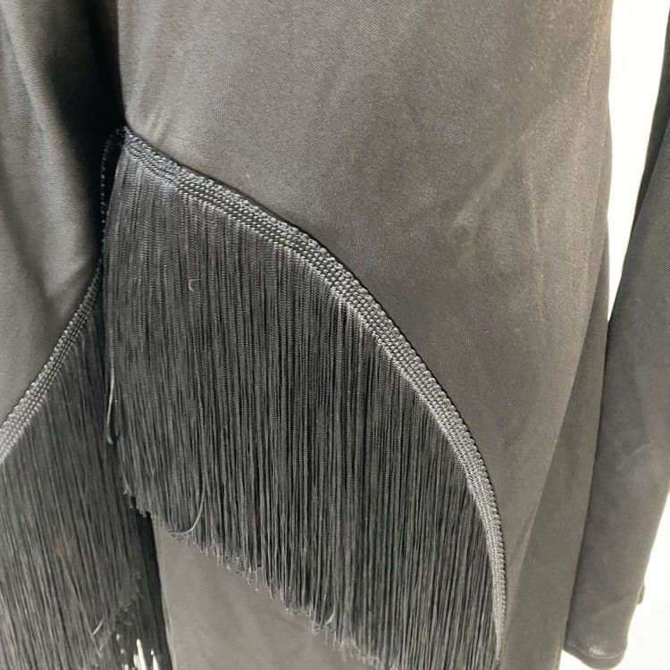Givenchy Givenchy Black Fringe Midi Dress Size 38 Size S / US 4 / IT 40 - 9 Thumbnail