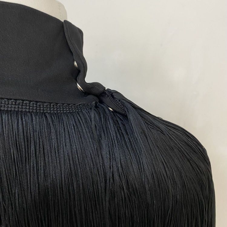 Givenchy Givenchy Black Fringe Midi Dress Size 38 Size S / US 4 / IT 40 - 10 Thumbnail