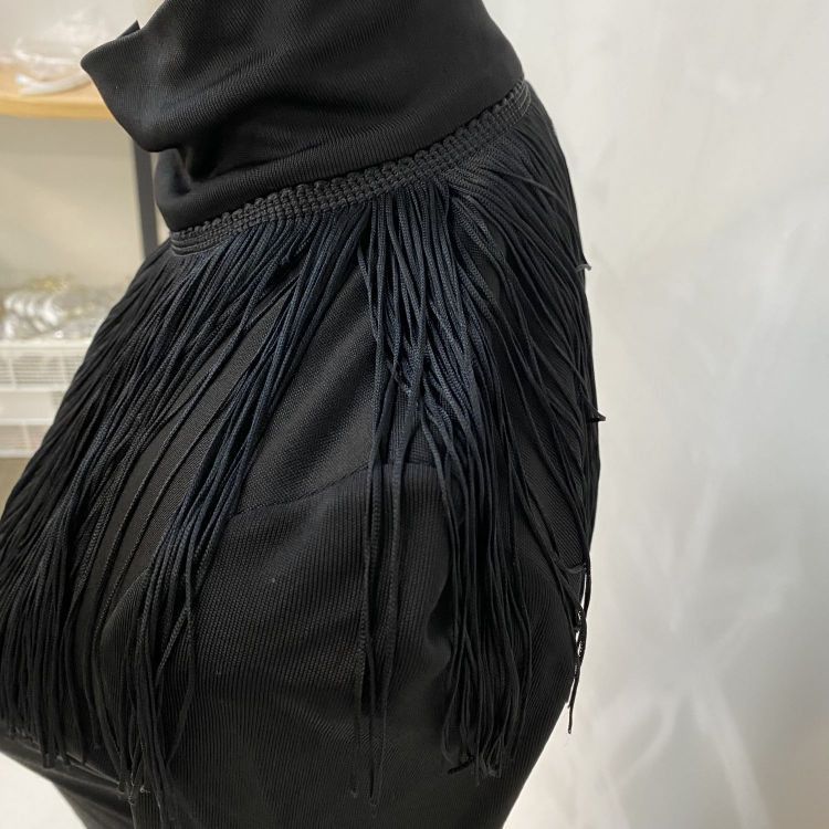 Givenchy Givenchy Black Fringe Midi Dress Size 38 Size S / US 4 / IT 40 - 7 Thumbnail