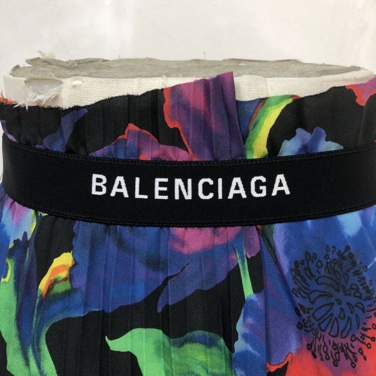 Balenciaga Balenciaga Floral Pleated Midi Skirt Size 36 Size 26" / US 2 / IT 38 - 6 Thumbnail