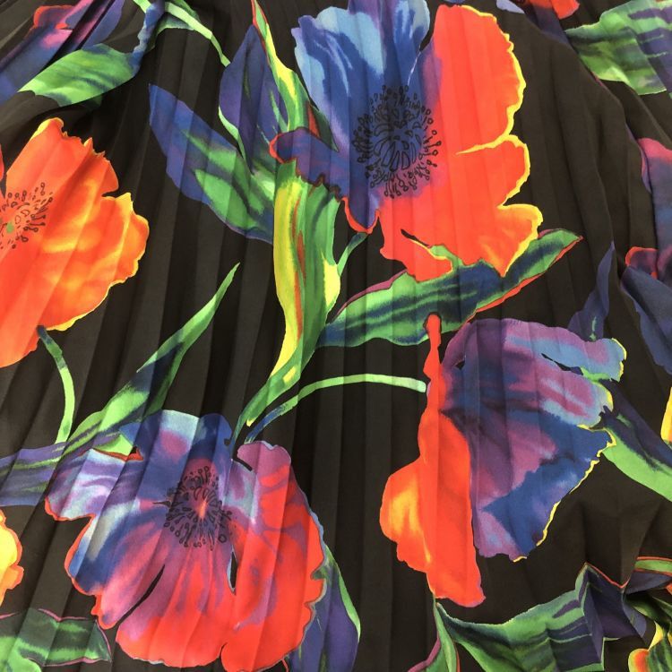 Balenciaga Balenciaga Floral Pleated Midi Skirt Size 36 Size 26" / US 2 / IT 38 - 10 Thumbnail