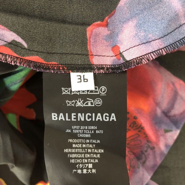 Balenciaga Balenciaga Floral Pleated Midi Skirt Size 36 Size 26" / US 2 / IT 38 - 4 Thumbnail