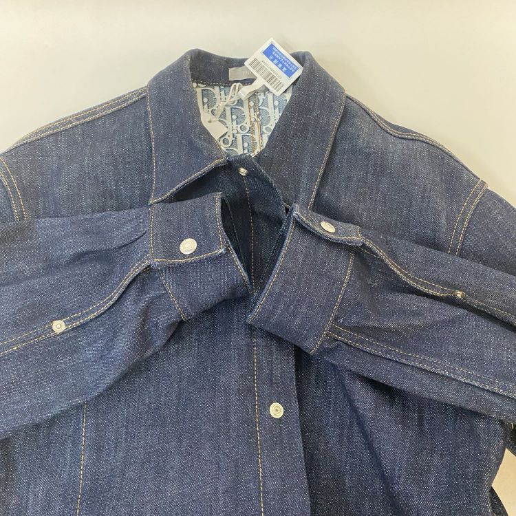 Dior Dior Oblique Lining Denim Shirt Size 48 Size US M / EU 48-50 / 2 - 9 Thumbnail