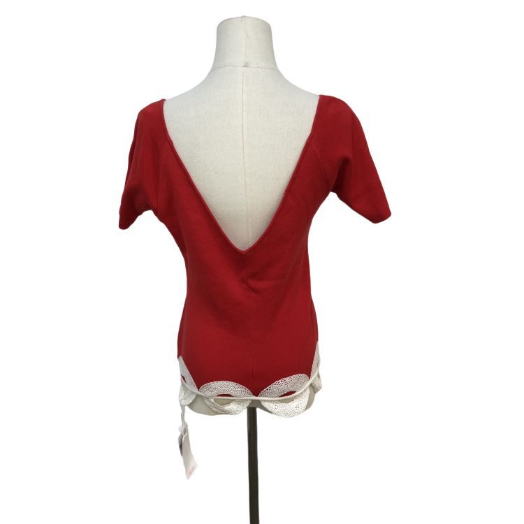 Dior Dior Lace Trim Cotton Top Size M Size M / US 6-8 / IT 42-44 - 2 Thumbnail
