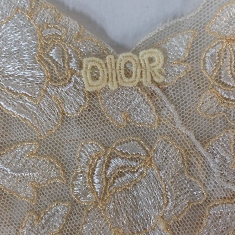 Dior Dior Yellow Lace Slip Dress Size S Size S / US 4 / IT 40 - 5 Thumbnail