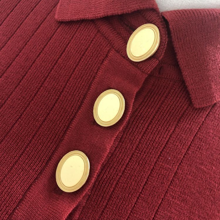 Dior Dior Logo Knit Polo Shirt Size M Size US S / EU 44-46 / 1 - 6 Thumbnail