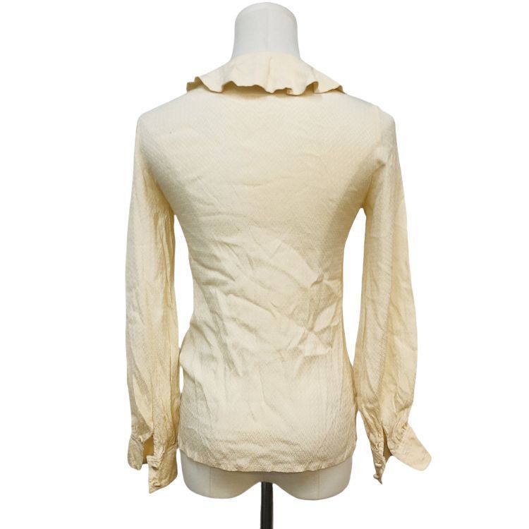 Dior Dior Silk Ruffle Button Up Shirt Size S Size S / US 4 / IT 40 - 2 Thumbnail