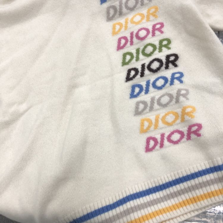 Dior Dior Multi Logo Sweater Cream Size M Size US M / EU 48-50 / 2 - 6 Thumbnail