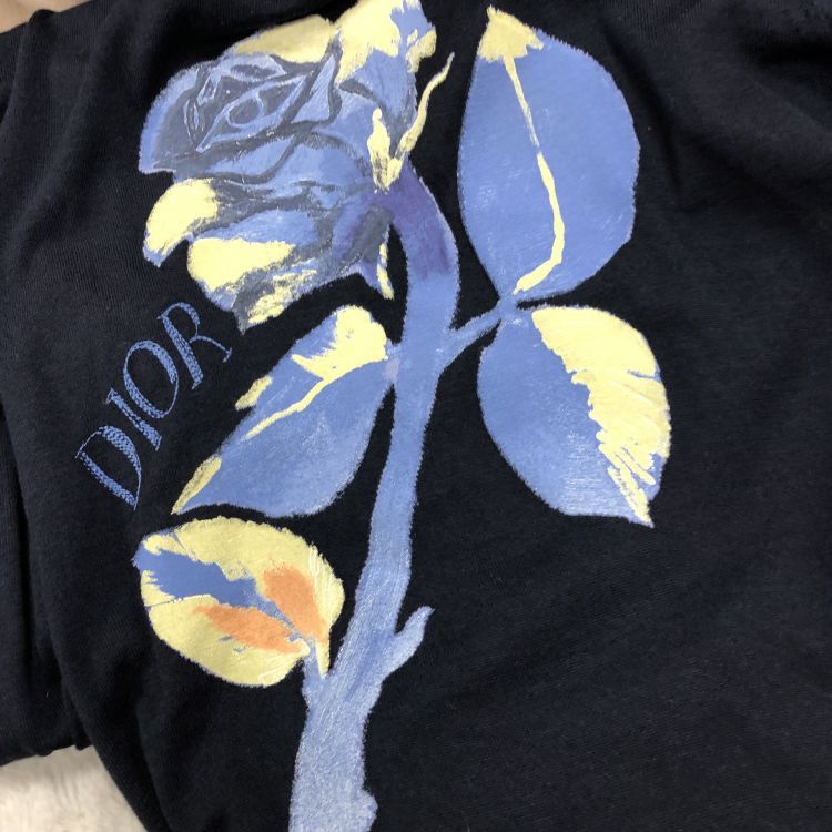 Dior Dior Rose Print Sweater Size L Size US L / EU 52-54 / 3 - 6 Thumbnail