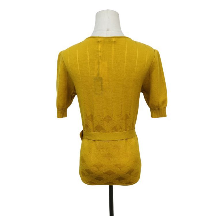 Dior Dior Belted Knit Short Sleeve Top Size M / US 6-8 / IT 42-44 - 2 Thumbnail