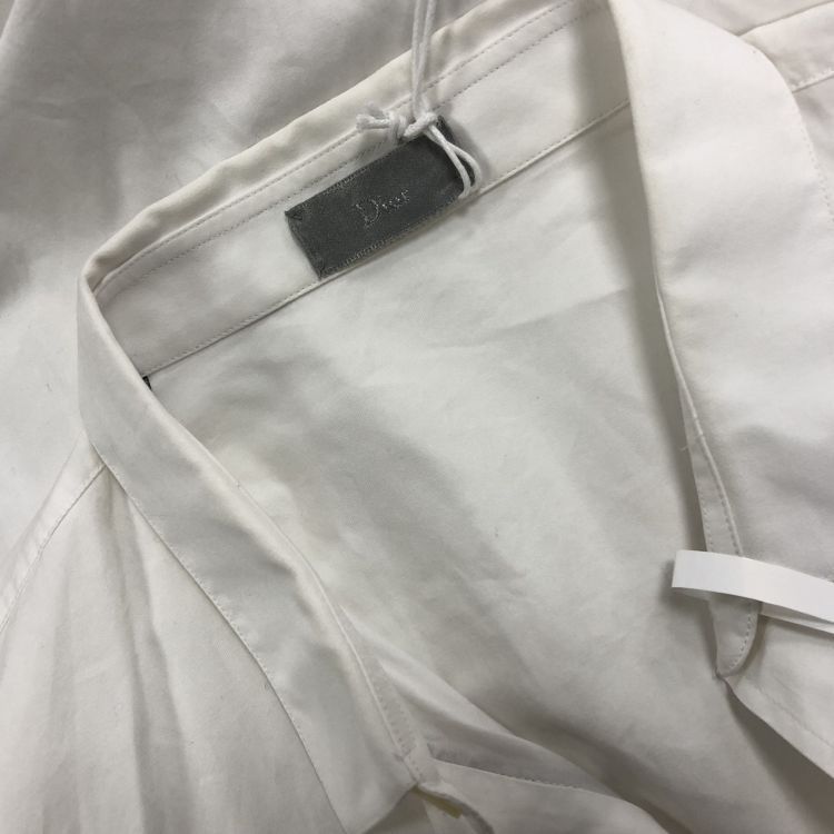 Dior Dior White Button-up Shirt Size M Size US XXS / EU 40 - 6 Thumbnail