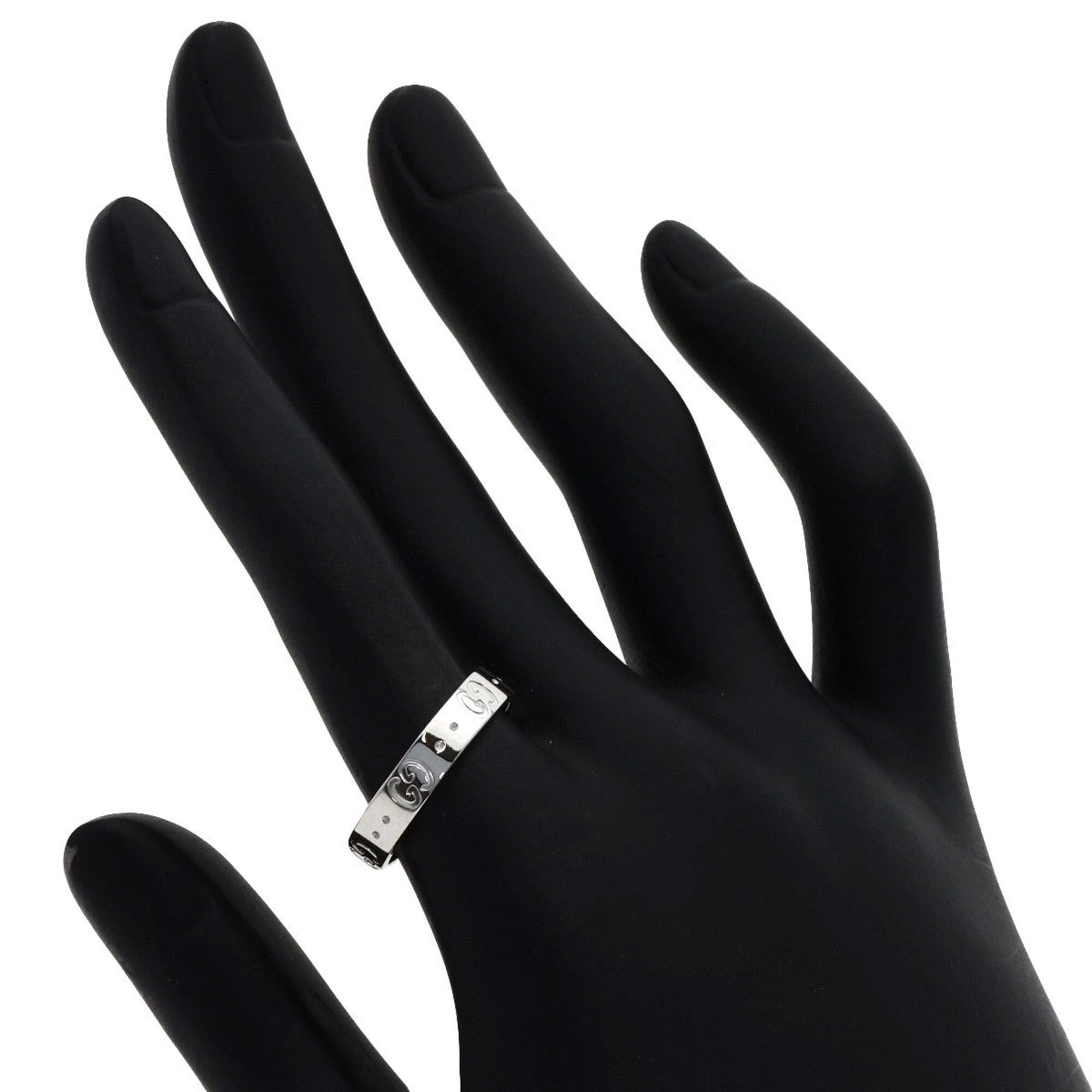 Gucci Gucci Icon #15 Ring - 18K White Gold Women's GUCCI Size ONE SIZE - 6 Thumbnail